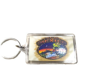 New Mexico Acrylic Keychain Alien